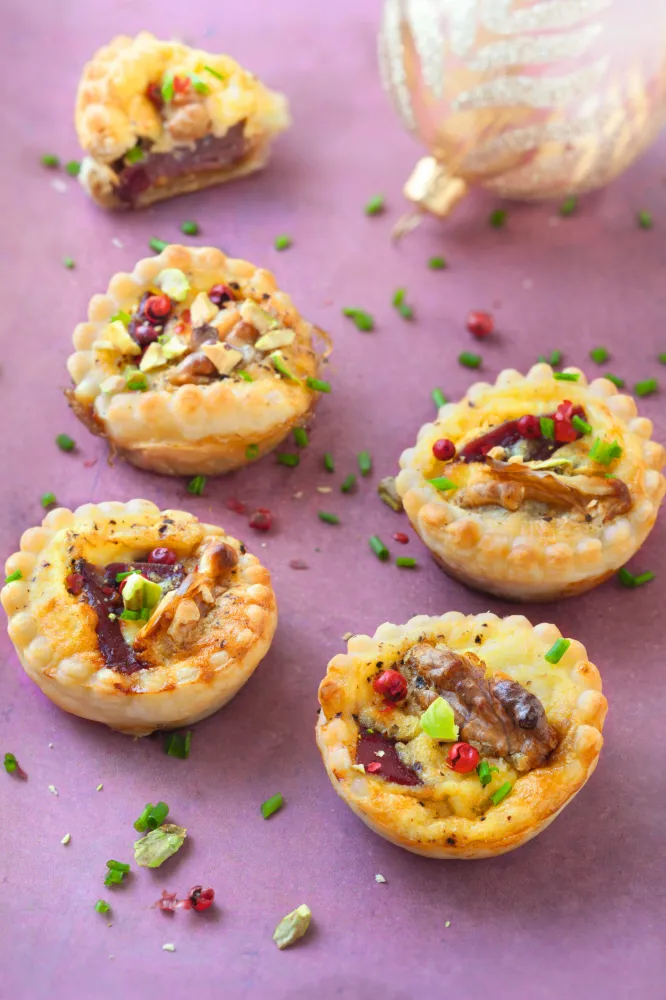 Mini tartelettes au magret fumé