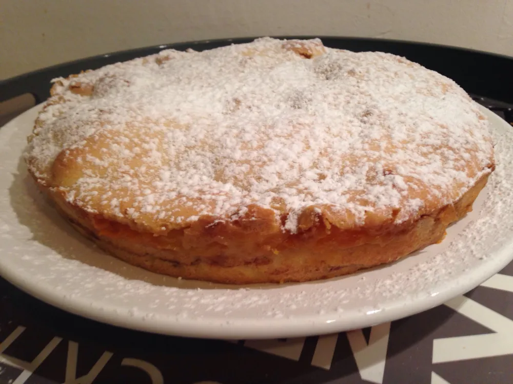 Gâteau aux abricots et aux pommes