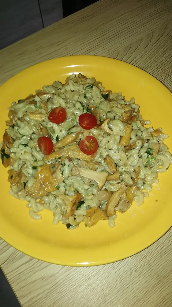 Risotto de coquillettes aux girolles et courgettes