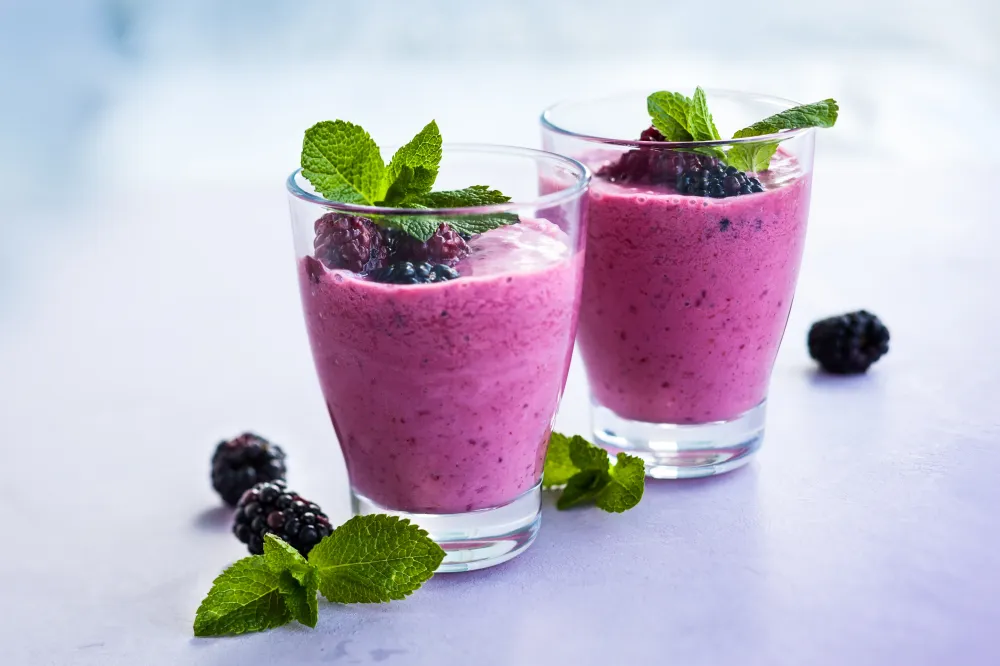 Smoothie aux mûres