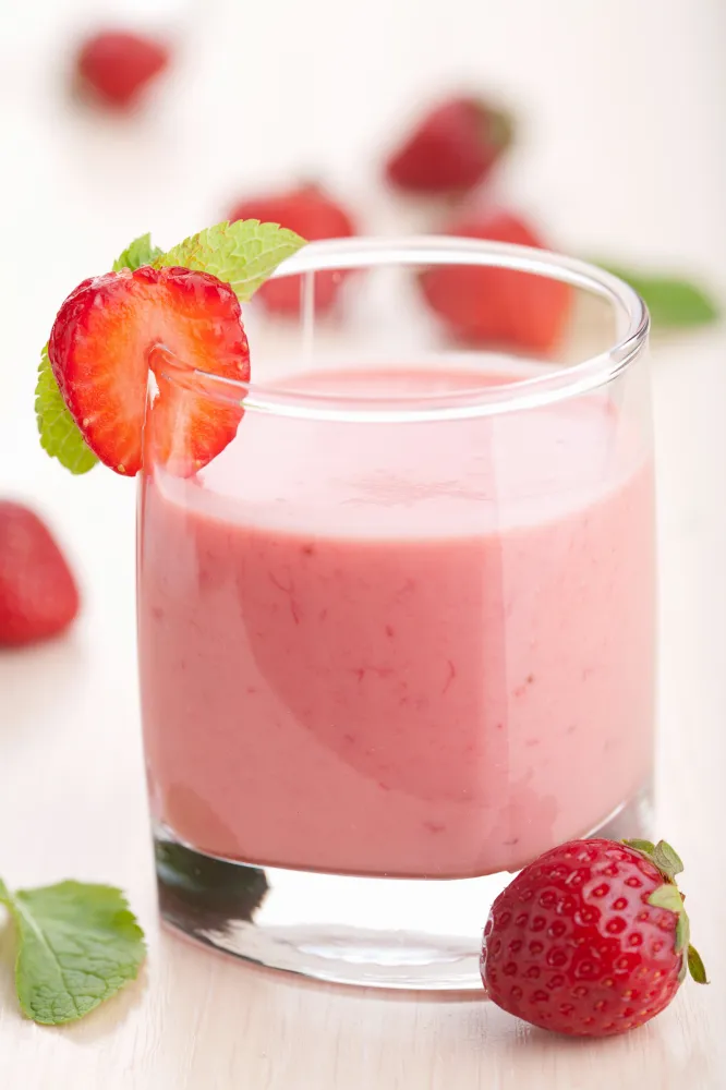 milk shake aux fraises light