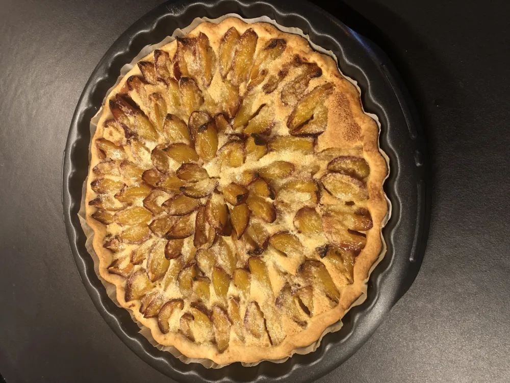 Tarte aux prunes rouges de Cécile