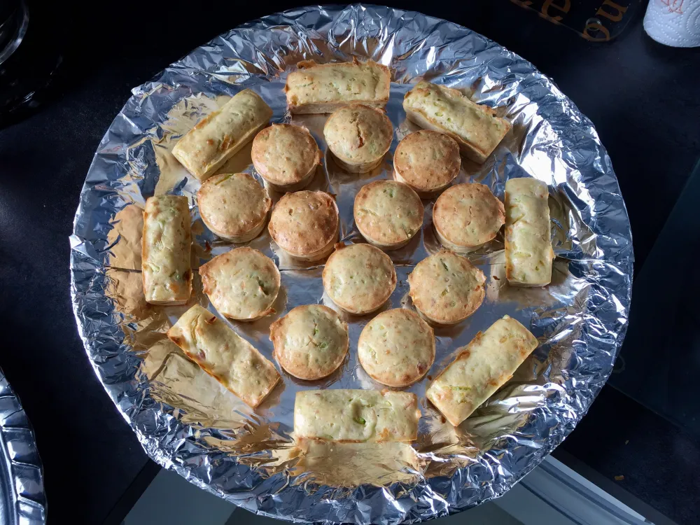 Muffins aux courgettes et saumon fumé