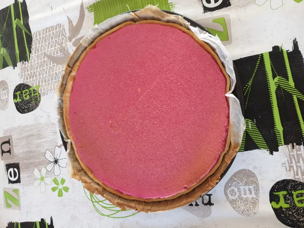 Tarte à la mousse de framboise