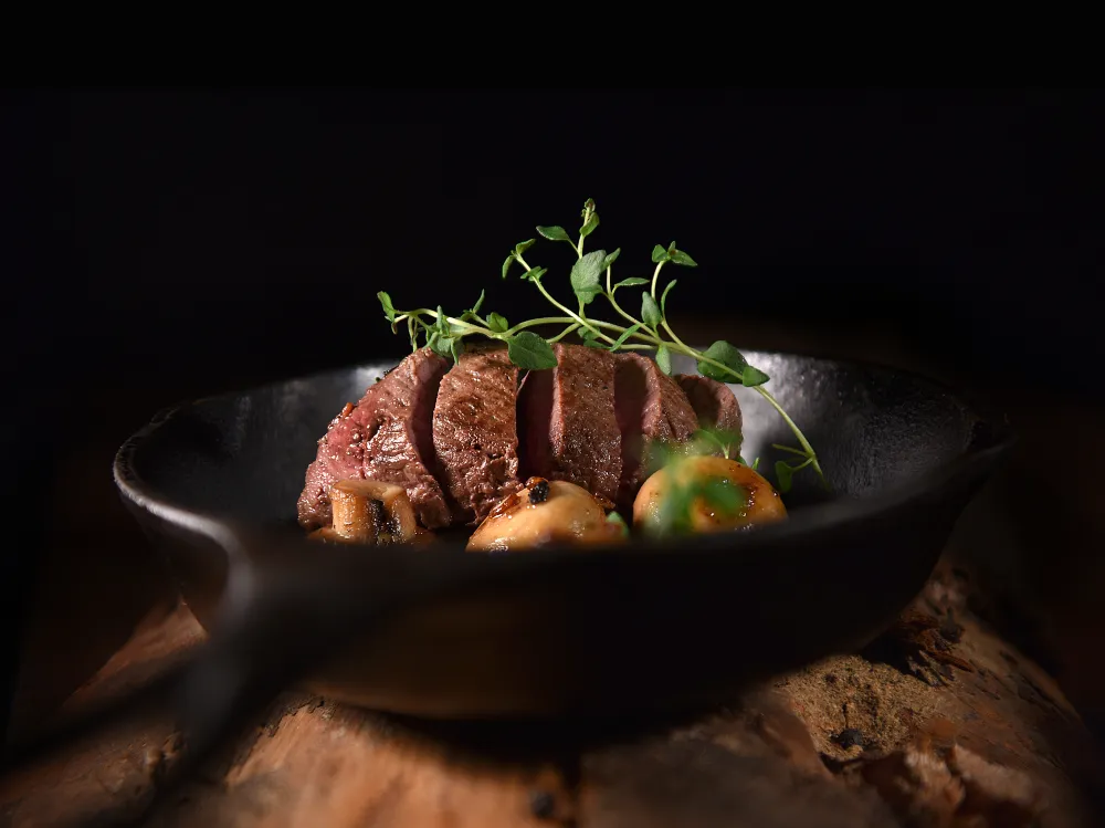 Rôti de veau en cocotte aux champignons au Companion