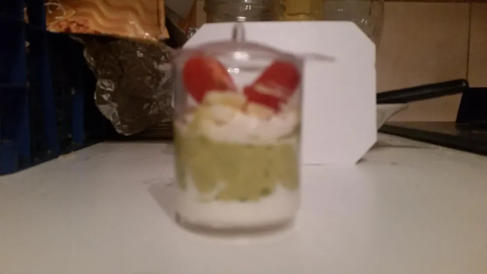 Verrine fromage tomate avocat