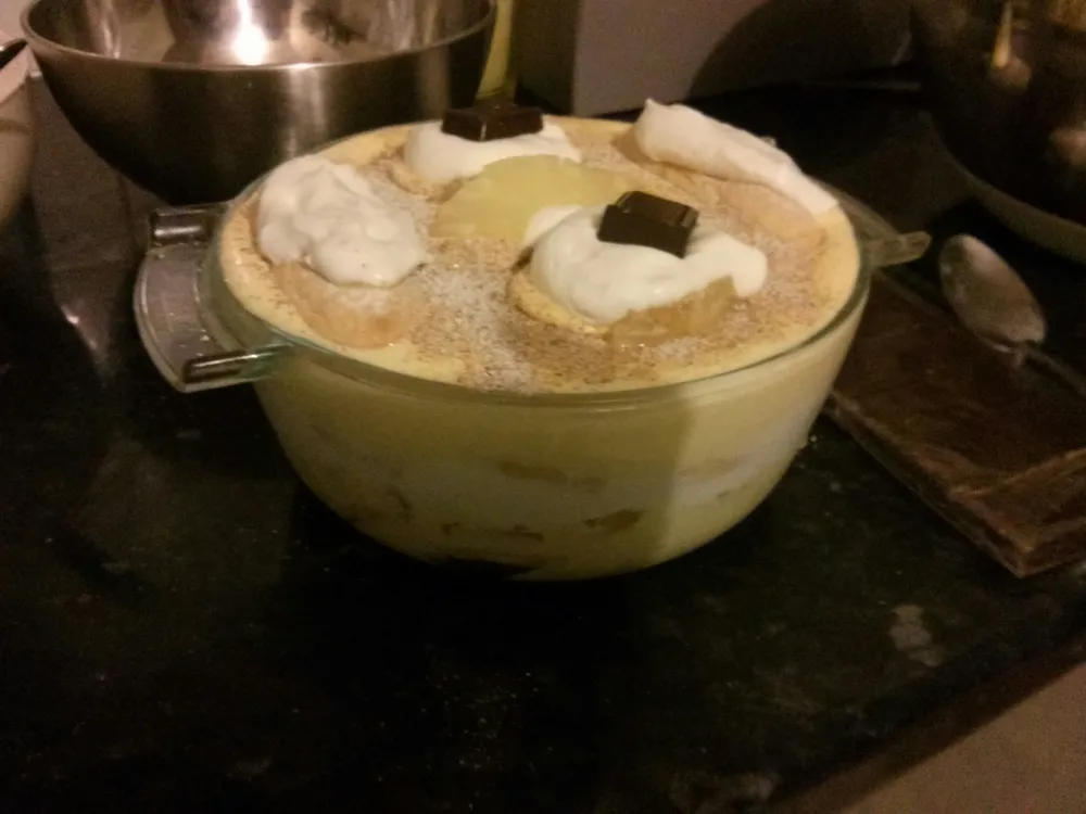 Tiramisu à lananas et au lait de coco