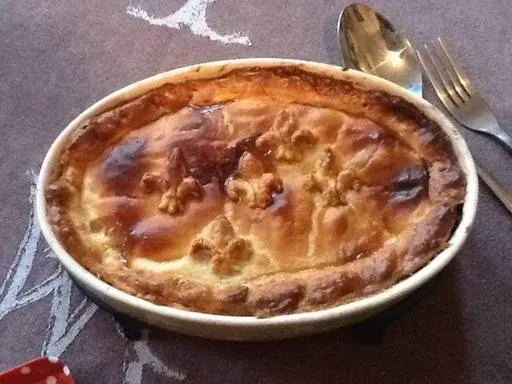 Tourte de volaille aux poireaux