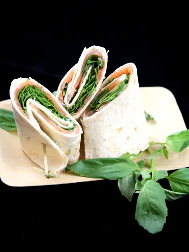 Wraps léger saumon basilic