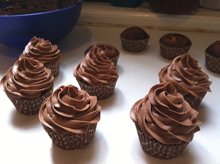 Cupcakes papillons au nutella