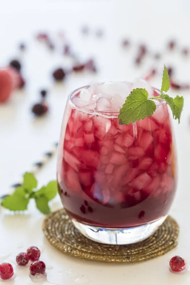 Mocktail mûres groseilles