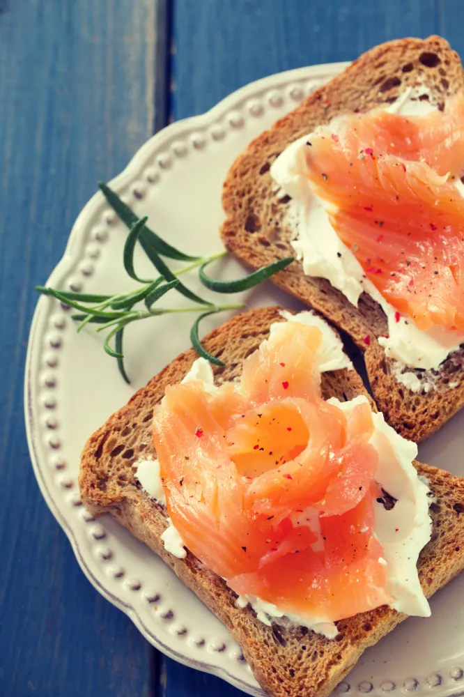 Toasts au saumon fumé