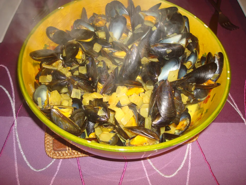 Moules au fenouil et épices