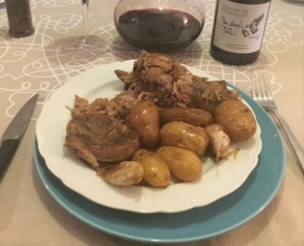 Agneau au Zaatar confit et ses petites pommes de terre glacées au four