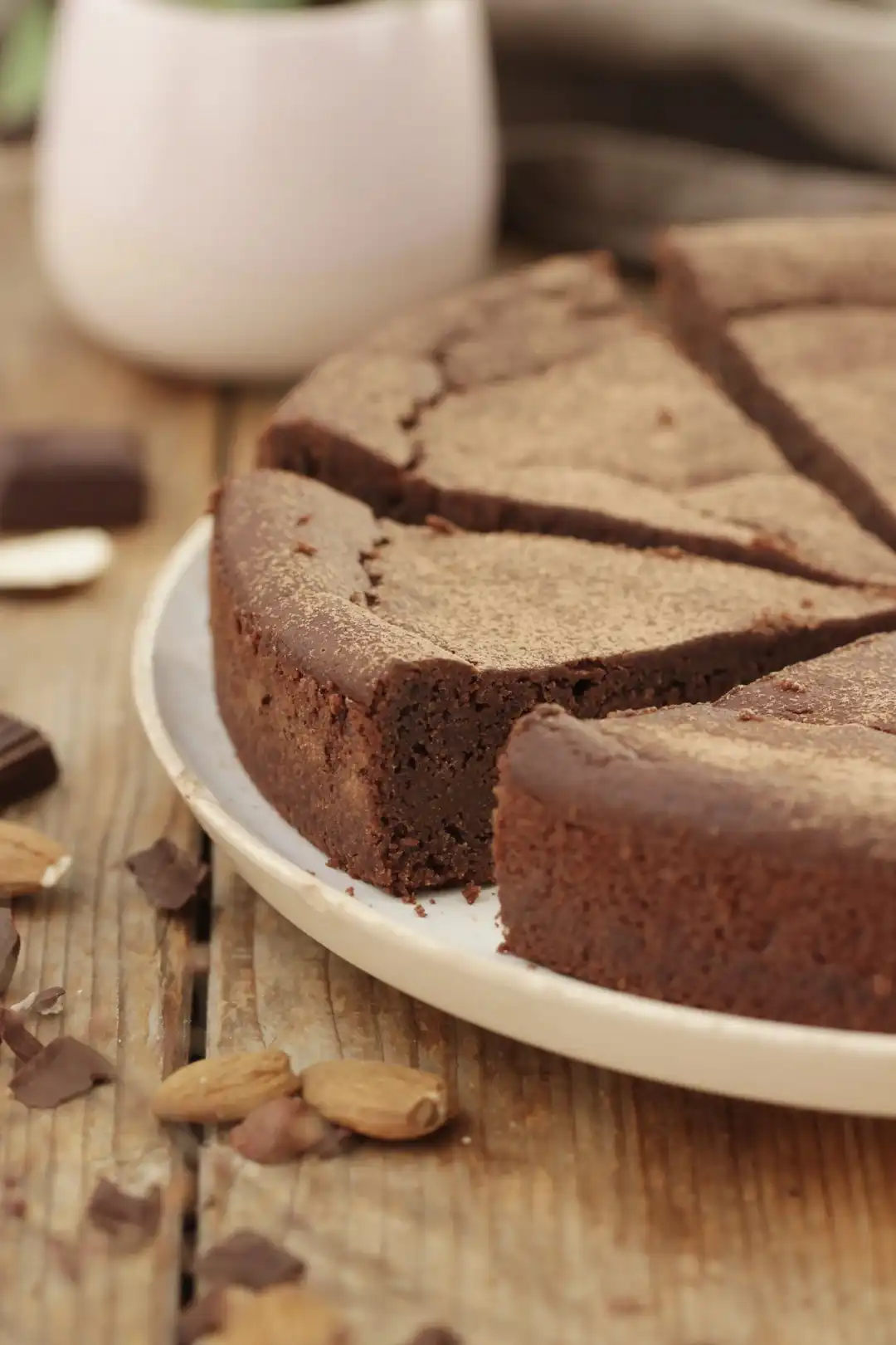 Gâteau au chocolat sans gluten à la farine de lentilles