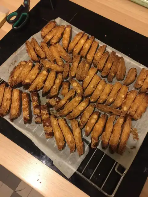 Cantucci (croquant) amandes, curcuma et gingembre