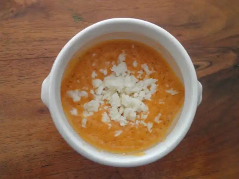 Espuma de gaspacho à la féta