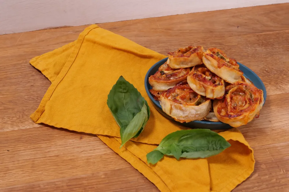 Mini pizzas roulées