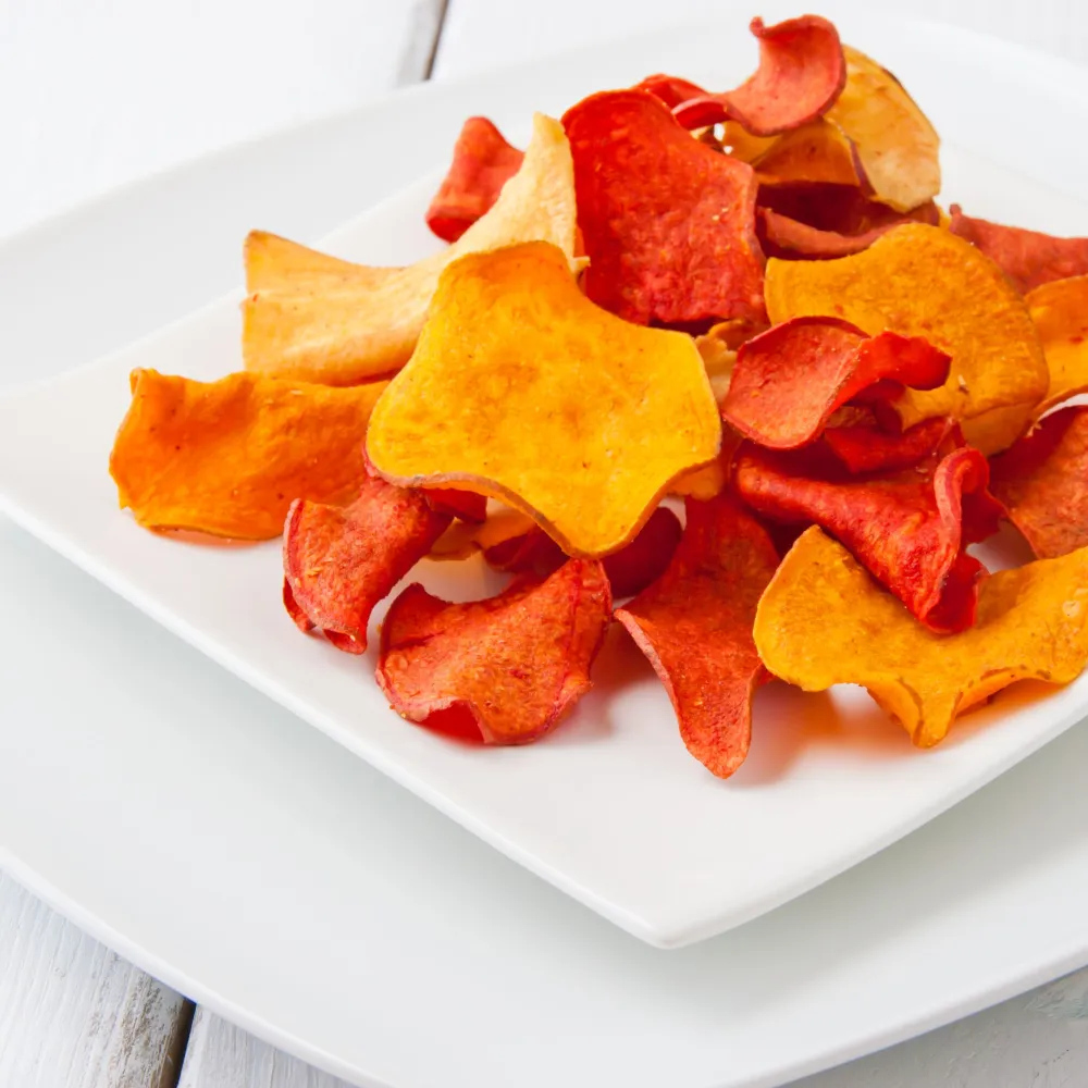 Chips de legumes au four