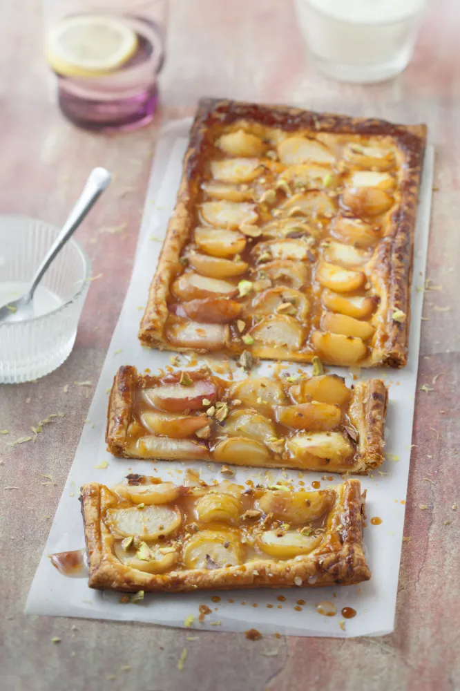 Tarte tatin aux pêches de vigne