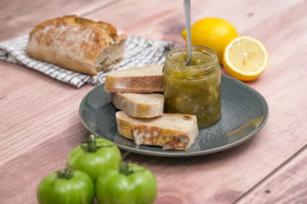 Confiture de tomates vertes au citron