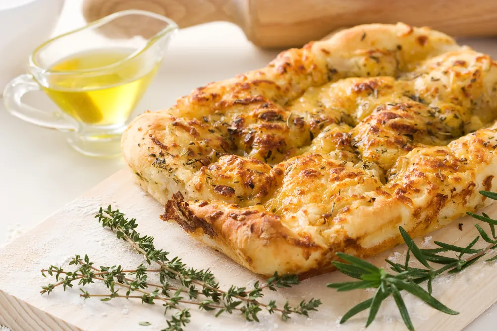 Focaccia aux 3 fromages