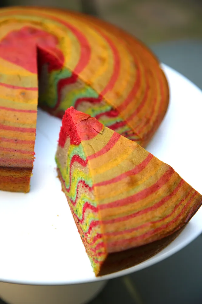 Gâteau arc-en-ciel