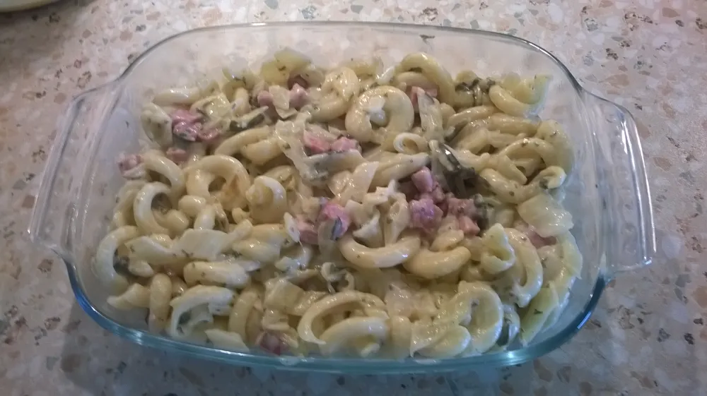 Côtes de blettes aux lardons et cornettes