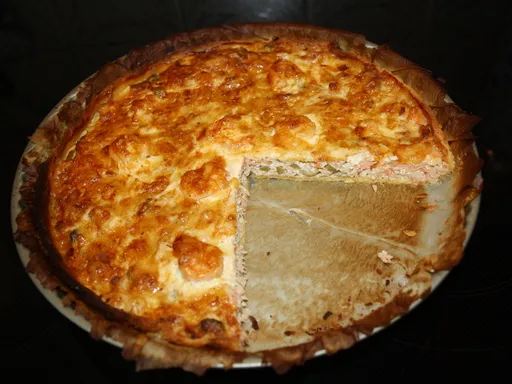 Quiche thon et saumon fumé