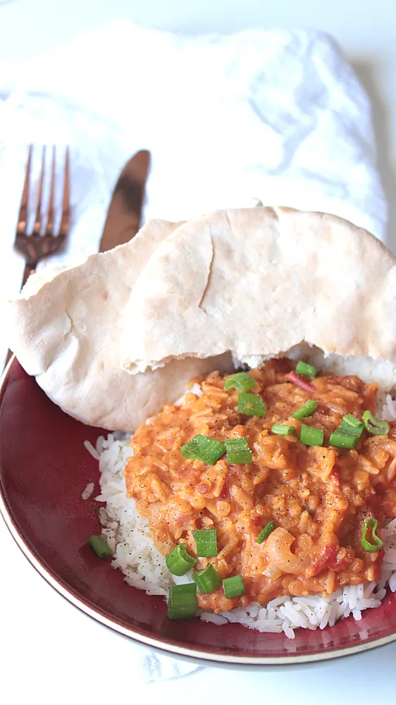 Dahl de lentilles corails (plat indien)