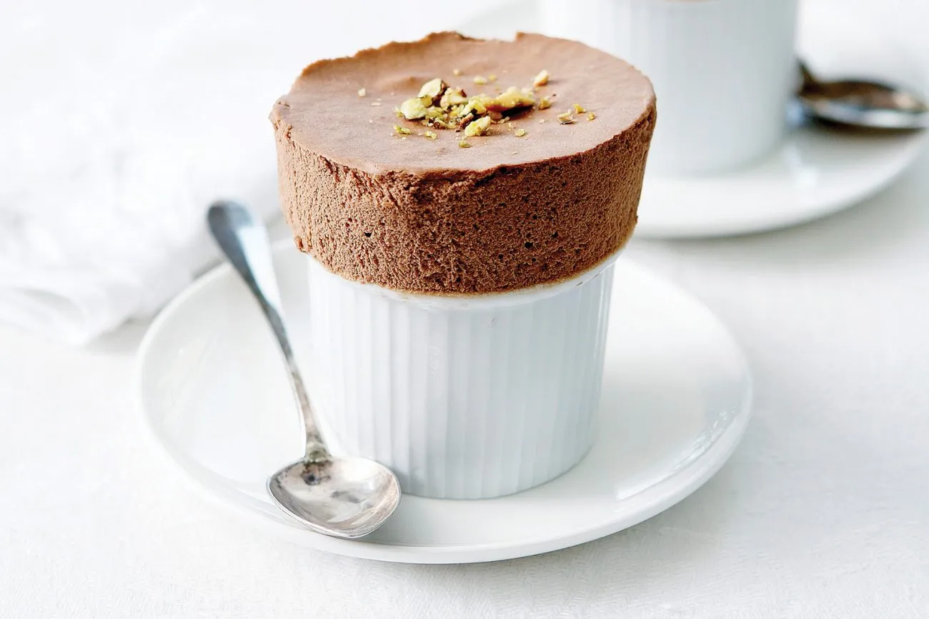 Soufflé frais au cacao glacé