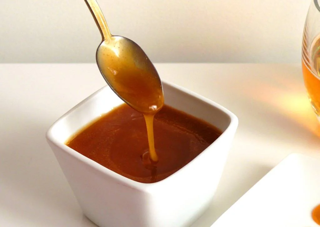 Soupe de pommes fondantes au caramel