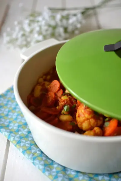 Ragoût végétarien aux légumes et riz