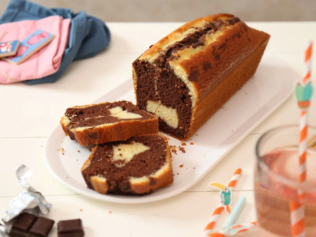 Cake Marbré au Chocolat très facile