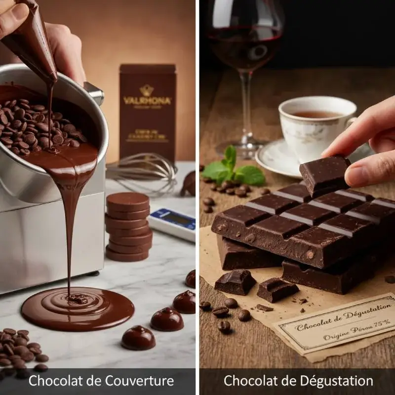 Chocolat de Couverture vs Chocolat de Dégustation