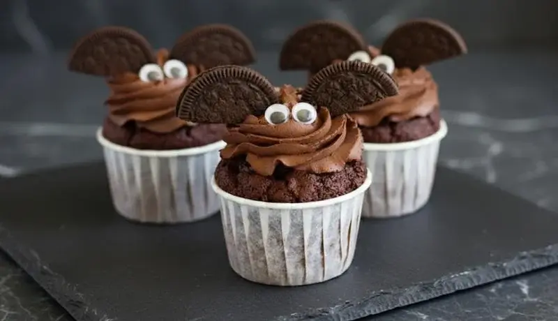Muffins au chocolat Halloween
