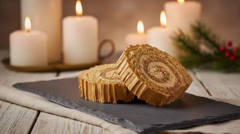 Bûche de Noël au moka