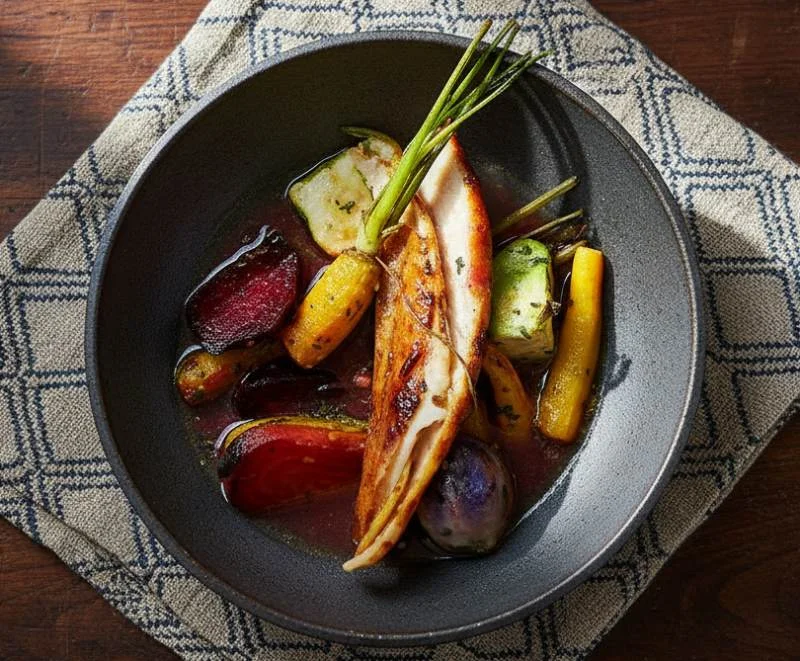 Couscous d’oie aux légumes anciens