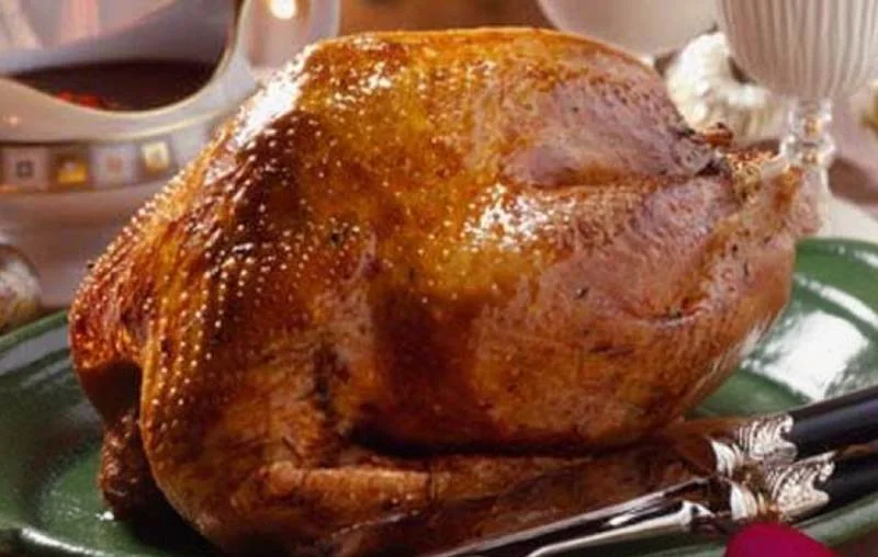 Dinde aux fruits secs et purée de patates douces à l'orange