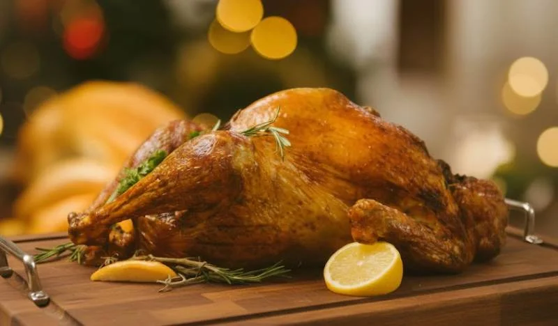 Dinde rôtie aux marrons, la star du dîner de Noël