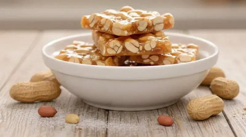 Nougat au miel et aux cacahuètes