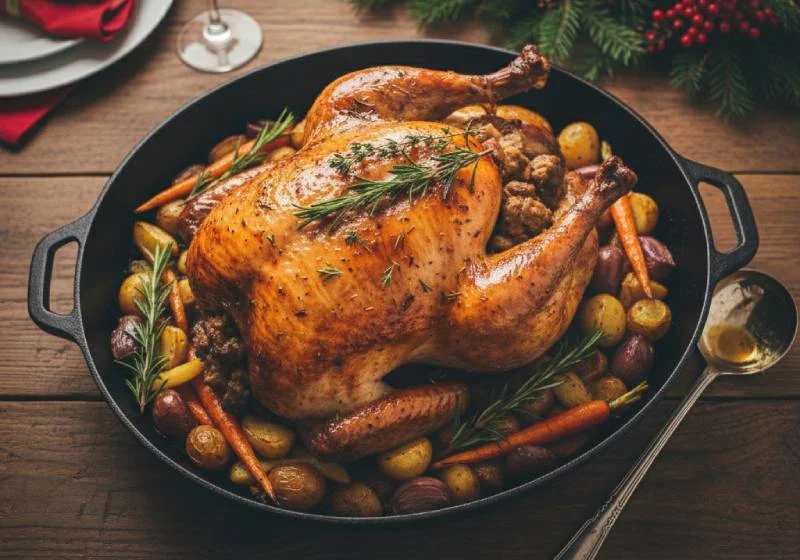 Cuisson Rôti Chapon Farci au Four: La Recette Parfaite