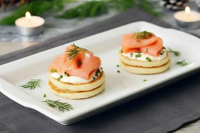 Blinis au saumon