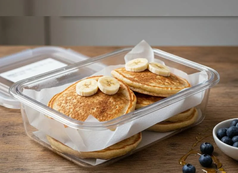 Conservation des pancakes banane avoine