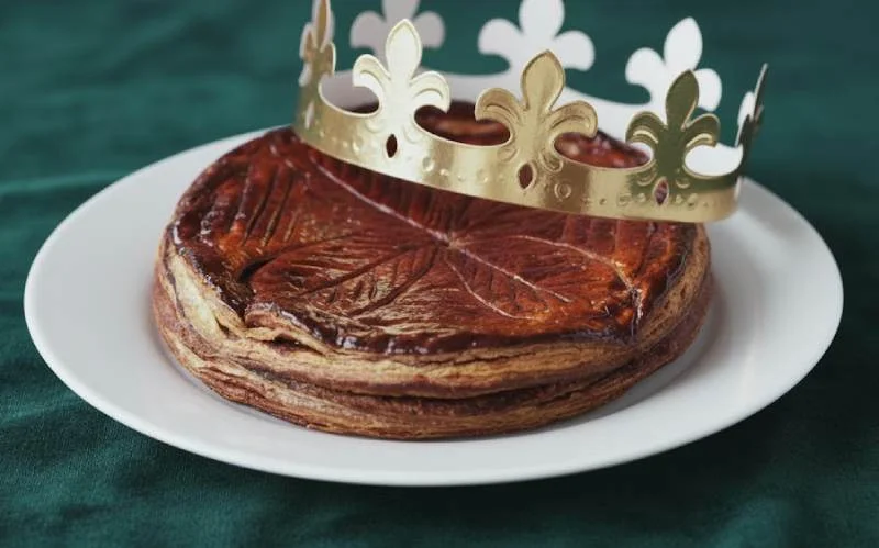 Galette des rois chocolatée aux poires et amandes