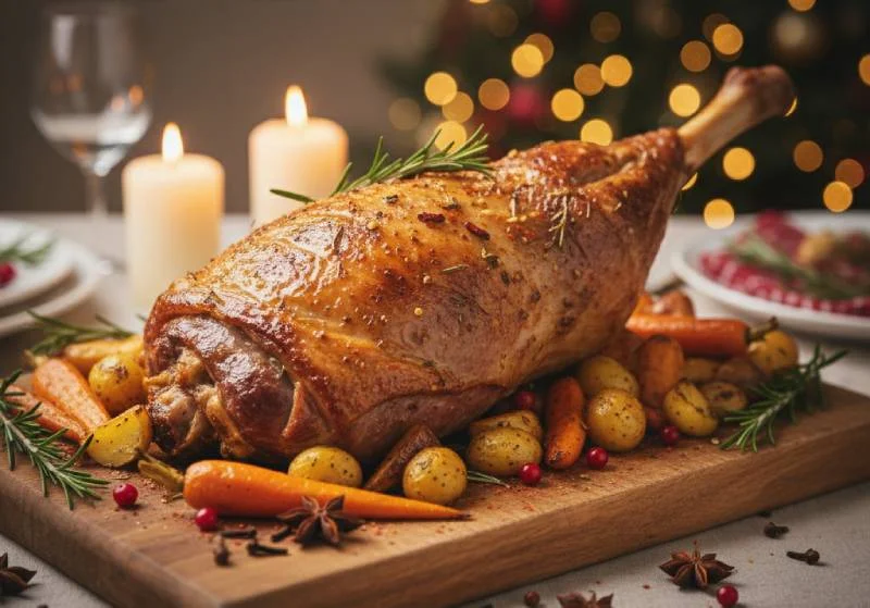 Gigot d'Agneau aux Épices de Noël : La Recette Festive qui Émerveillera vos Convives