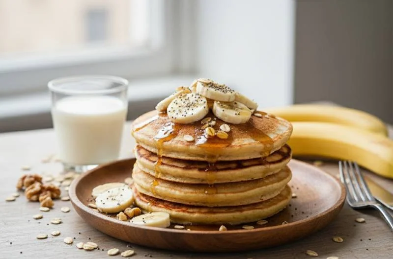 Variations des pancakes banane avoine