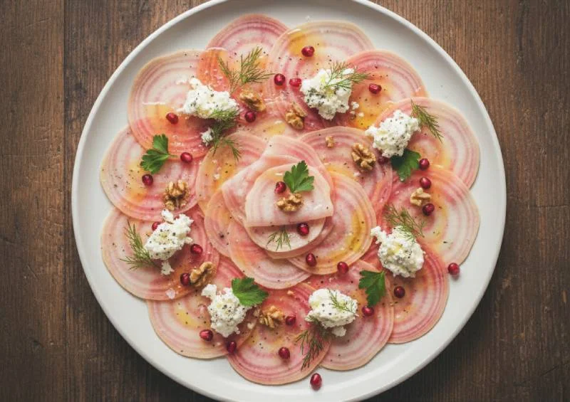 Betteraves Chioggia : La Recette du Carpaccio Spectaculaire