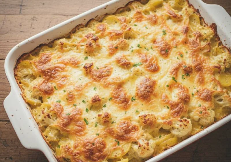 Gratin Chou fleur Pomme de Terre Facile – Recette Familiale Réconfortante