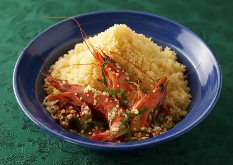 Couscous méditerranéen aux crevettes